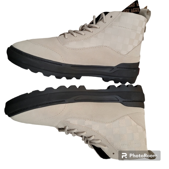 Vans Checkerboard Colfax Boot MTE-1 Leather Shoes in Cream Size 5 M /6.5 W - Picture 2 of 8